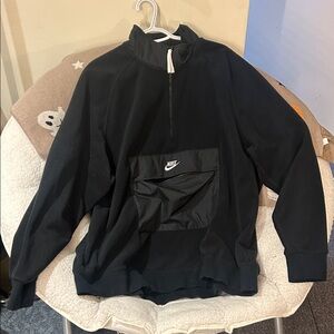 Nike Black Half-Zip Fleece Sweatshirt